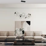 Подвесной светильник светодиодный Eurosvet Uma 90368/7 черный жемчуг (220V, на тросе)