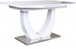 Стол раскладной Adams (140+40 см) закаленное стекло белый Top Concept 2000000001036