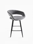 Стул барный МАМАДОМА Барни Р 700, Черный/Antracite Lux b28