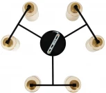 Потолочная люстра на штанге Arte Lamp Leo A7027PL-6BK