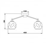 Потолочная люстра Vele Luce Furia VL1882L05