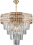 Подвесная люстра каскадная Reluce 02162-0.4-06 FGD (220V, хрусталь, на цепи)