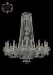 Подвесная большая люстра Art Classic 11.26 11.26.16.300.h-91.Br.B (220V, хрусталь, на цепи, подсвечник, свеча)