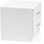 Прикроватная тумба Woodville Адайн белое дерево / белое дерево 507383