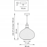 Подвесной светильник Lightstar Genni 798031 (220V, на проводе, круглые)