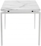 Стол Areal раскладной 140-180х80х75 белый мрамор с белыми ножками Bradex Home RF 0413