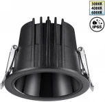 Светильник встраиваемый Novotech Lang 359425 черный с переключателем цв. температуры IP65 LED 10W 220V 3000К\4000К\6000К (круглые)