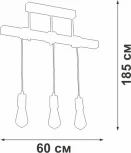 Подвесной светильник Vitaluce V2860-1/3PL (220V, на проводе)