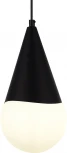Подвесной светильник Evoluce Fiori SLE1197-403-01 Черный/Белый E27 1*40W (220V, на проводе, шар)