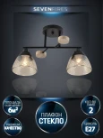 Потолочная люстра Seven Fires Aislin SF3375/2C-BK-WD-AM