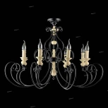 Подвесная люстра Maytoni Karina H631-PL-08-B (220V, на цепи, подсвечник, свеча)