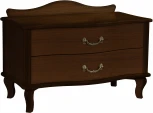 Тумбочка Джульетта широкая 2 ящика орех Л от фабрики Mebelik