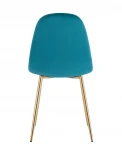 Стул Stool Group Валенсия SN велюр аквамарин золотые ножки УТ000036465