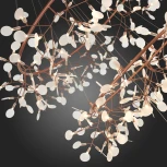 Подвесная люстра светодиодная Rafina SL379.203.486 (220V, на тросе, лепестки, кольцо)