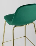 Стул барный Stool Group Валенсия велюр зеленый золотые ножки УТ000004434