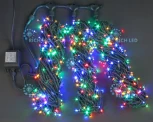 Гирлянда светодиодная разноцветная 8 режимов свечения 24B, 600 LED, провод зеленый, IP54 RL-T3*20N2-G/M Rich LED