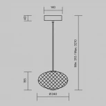 Подвесной светильник Maytoni Bruma MOD397PL-L10B3K (LED, 220V, на проводе, круглые)