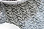 "Капучино" журнальный столик из искусственного ротанга (гиацинт), цвет cерый 4SIS арт.УТ-00003012