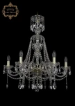 Подвесная люстра Art Classic 11.12 11.12.6.240.XL-78.Gd.Sp (220V, хрусталь, на цепи, подсвечник, свеча)