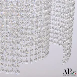 Подвесная люстра светодиодная с пультом APL LED Sicilia SH01.35.A.LED-DIM.Ni (220V, хрусталь, на тросе)