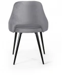Стул Top Concept William, бархат светло-серый 26/ черный конус
