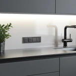 Выключатель одноклавишный (графит матовый) Werkel W1110064 (a063095)