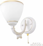 Бра с выключателем Arte Milano AM342837 342837/1W WT+G (220V)