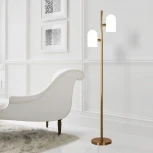 Торшер с выключателем Eurosvet Bambola 01164/2 латунь (220V)