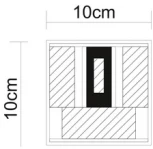 Архитектурная подсветка Arte Lamp Rullo A1414AL-1BK (LED, 220V, куб, IP54)