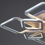 Потолочная люстра светодиодная на штанге с пультом Reluce 09821-3.3-4+4 WH (RGB) (220V)