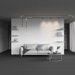 Трековый светильник магнитный 8W 24V Maytoni Flex TR186-1-8W4K-B (LED)