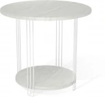 Столик кофейный Sheffilton SHT-CT32-1 белый муар/бетон лофт от фабрики Sheffilton