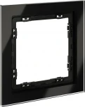 Рамка на 1 пост (черный, стекло) Voltum S70 VLS110108