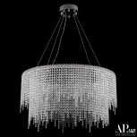 Подвесная люстра светодиодная APL LED Sicilia SH02.73.D.Ni.4000 (220V, хрусталь, на тросе)