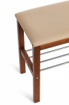 Банкетка BERYL Tetchair (Темный орех,Бежевый).
