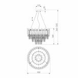 Подвесная люстра Bogate's Coda 328/6 Strotskis