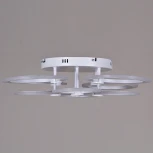 Потолочная люстра светодиодная на штанге с пультом регулировкой яркости и цветовой температуры Reluce 09502-0.3-4+4 WH