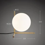 Настольная лампа Stem Tab D22,5 ImperiumLoft Stem-Tab01 (141031-26) (220V, шар)