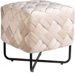 Пуфик Garda Decor N-OT-100 BG BL (Черный/Бежевый)