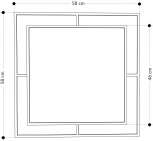 Настенное зеркало LEVE CORNER MIRROR