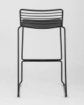 Стул полубарный Stool Group Danny черный с черной подушкой УТ000004224