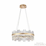 Подвесная люстра Arte Milano Venezia 312033/D600 BS (регулировка яркости, LED, 220V, хрусталь, пульт управления, на тросе, круглые)