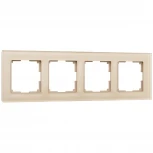 Рамка на 4 поста Favorit (шампань,стекло) Werkel W0041111 (a050794)