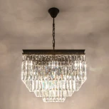 Подвесная люстра ярусная каскадная Citilux Мартин CL332231 (220V, хрусталь, на цепи)