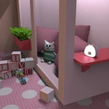 Светильник ночник настольный Gauss NN7034 GTL703 5W 200lm 2700-6000K 5V Li-ion 1200mA розовый диммируемый LED