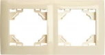 Рамка на 2 поста (слоновая кость) Stekker Эрна Элегант 49667