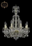 Подвесная люстра Art Classic 11.11 11.11.8.165.XL-62.Gd.Sp (220V, хрусталь, на цепи, подсвечник, свеча)