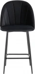 Стул полубарный Stool Group Логан велюр черный УТ000035466