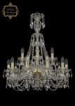 Подвесная люстра Art Classic 11.11 11.11.10+5.240.XL-80.Gd.Sp (220V, хрусталь, на цепи, подсвечник, свеча)