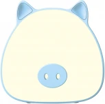 Светильник ночник настольный Gauss NN7036 GTL703 5W 200lm 2700-6000K 5V Li-ion 1200mA голубой диммируемый LED